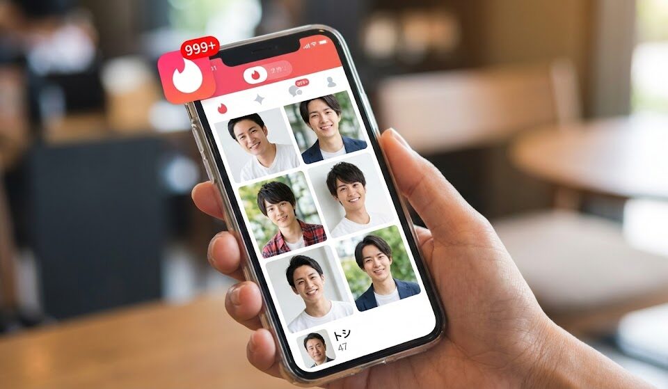 女性のスマホ画面のイメージ