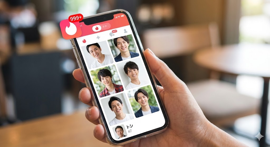 女性のスマホ画面のイメージ