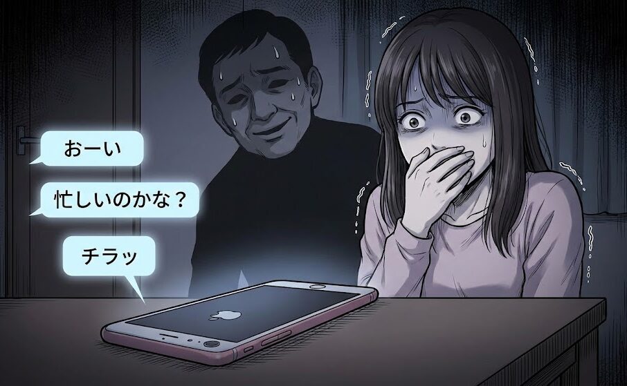 「追撃LINE」の恐怖図。