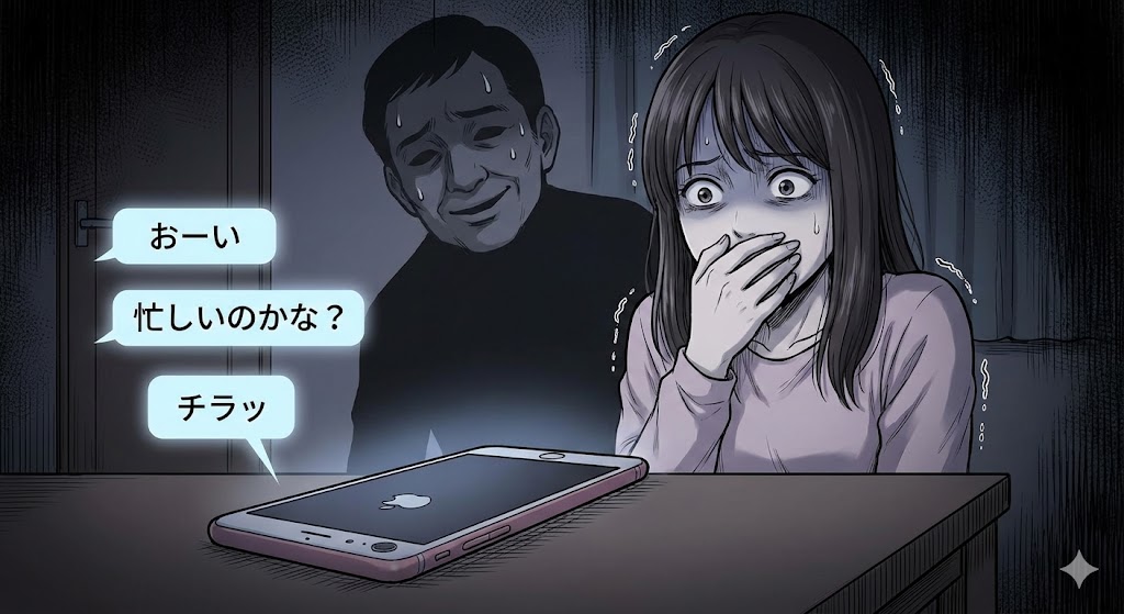 「追撃LINE」の恐怖図。