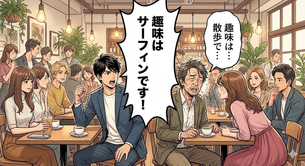 お洒落なカフェでのパーティー風景。