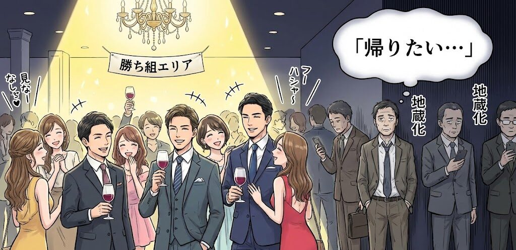 パーティー会場の縮図。