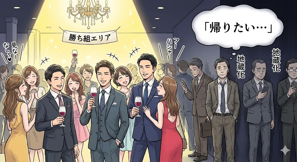 パーティー会場の縮図。