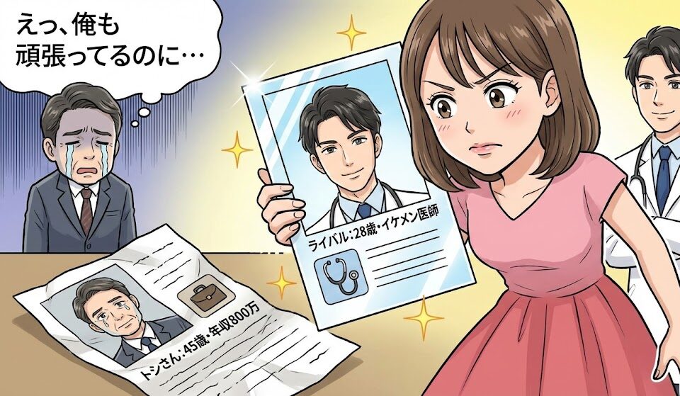 スペック比較のイメージ図。