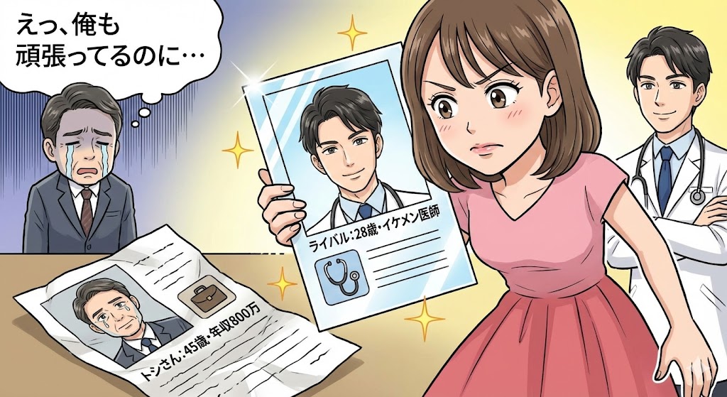 スペック比較のイメージ図。