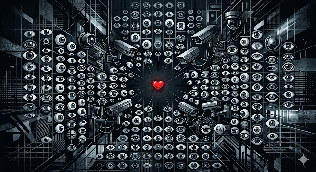 少し不気味でプレッシャーを感じる無機質な抽象画。