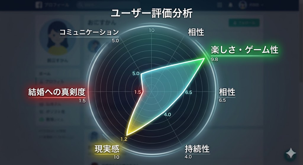 レーダーチャートの画像