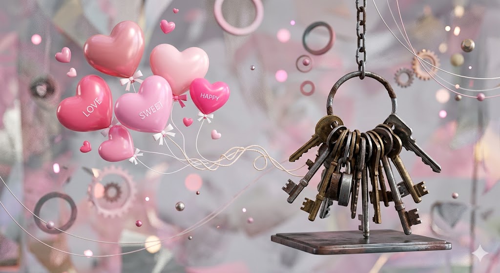 抽象的な3DCG画像