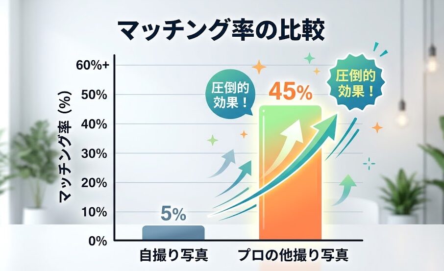 シンプルな棒グラフの画像