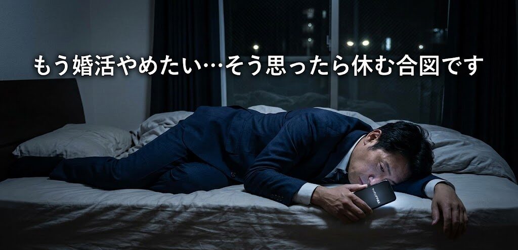 心身ともに疲れ果てているリアルな様子が伝わる構図。