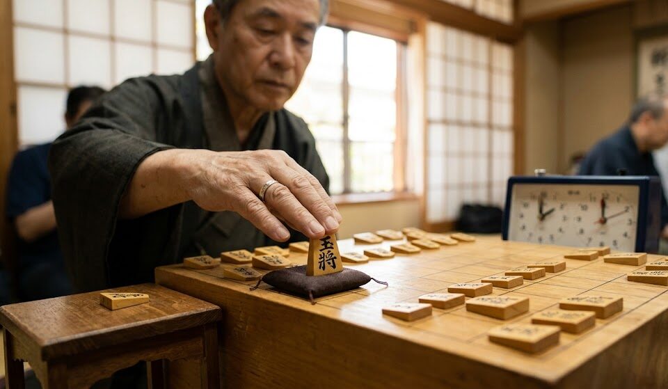 冷静に状況を見極めて次の一手に備えている知的な構図