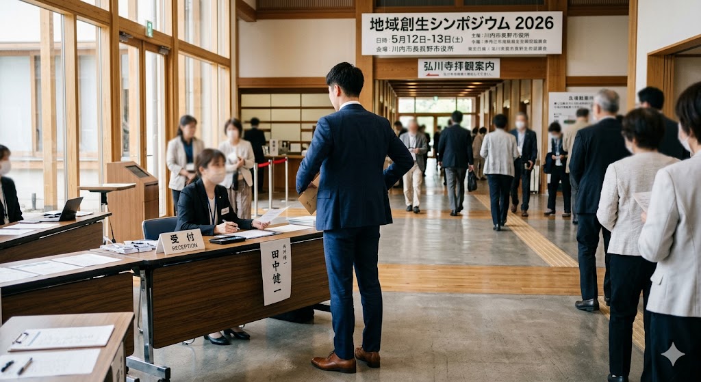 男性の後ろ姿。